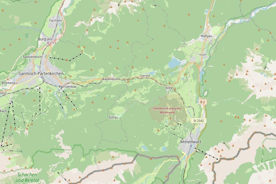 Karte Alpenwelt Karwendel