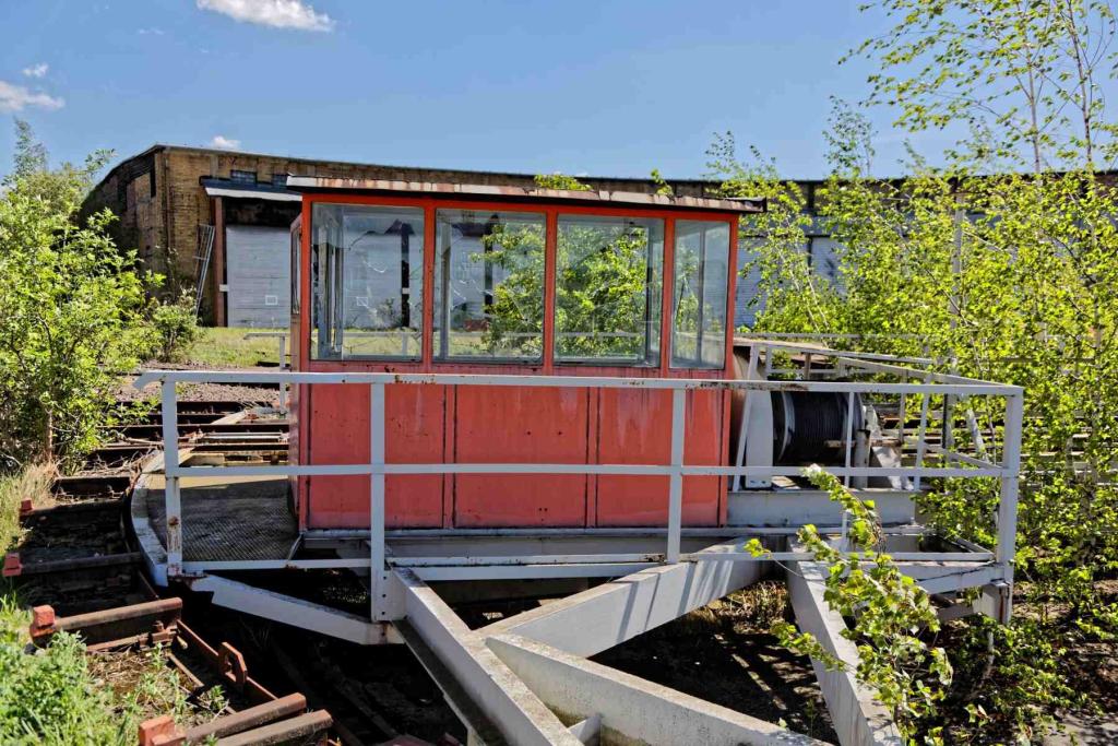 Merseburg Bahnbetriebswerk Drehscheine Schalthaus
