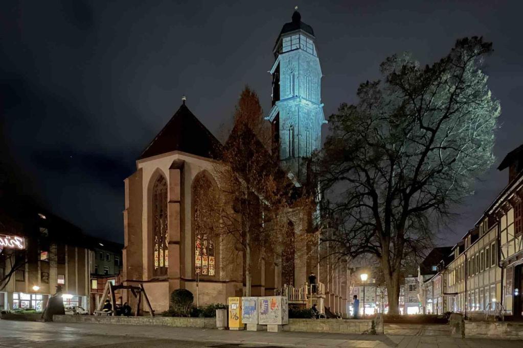 Göttingen Kirche Sankt Jacobi Nachtnaufnahme