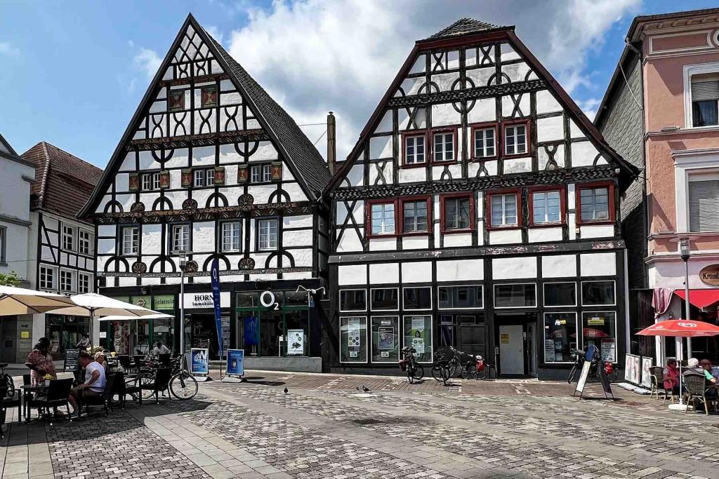 Unna Marktplatz Fachwerkhäuser