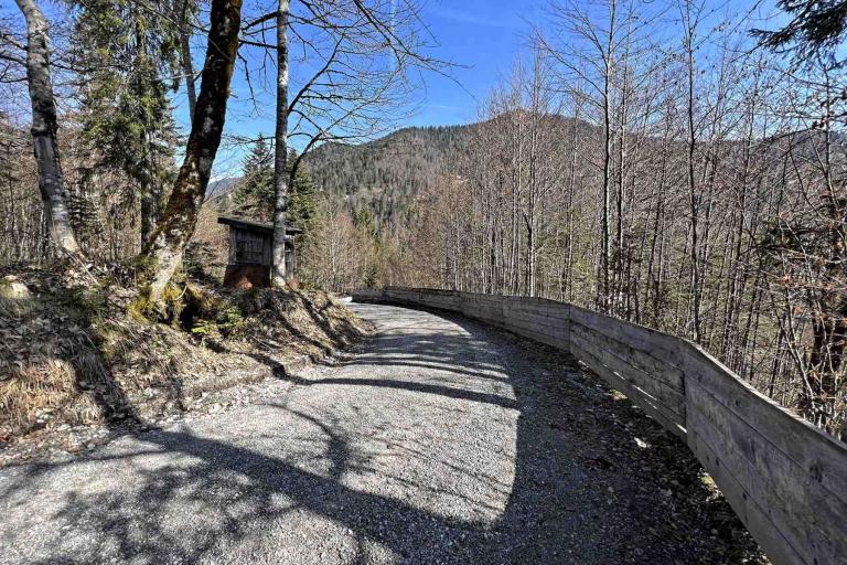 Wanderweg Kreuth Weltmeisterschafts-Naturrodelbahn 