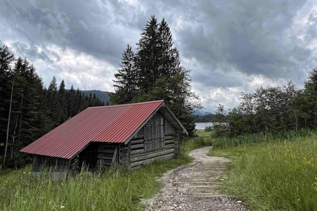 Hütte am Geroldsee