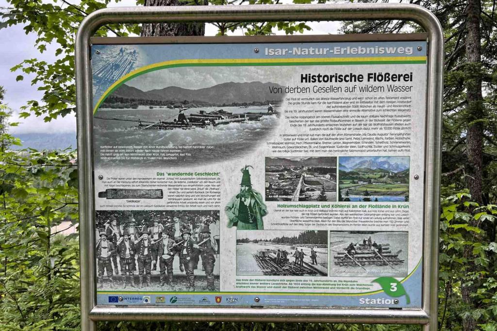 Isar Natur Erlebnisweg Informationstafel