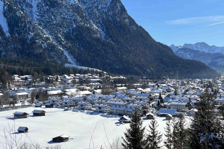 Winterwanderung Mittenwald Panorama